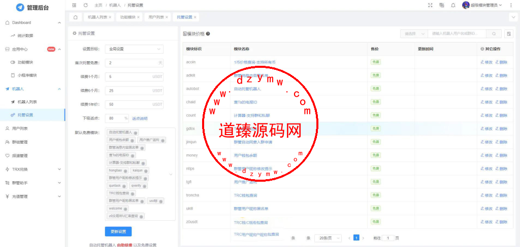 全功能tgbot/telegram机器人多功能有后台版源码插图2