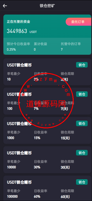 绿色版8国语言/区块链交易所/nft交易/锁仓挖矿/币币期权交易插图6