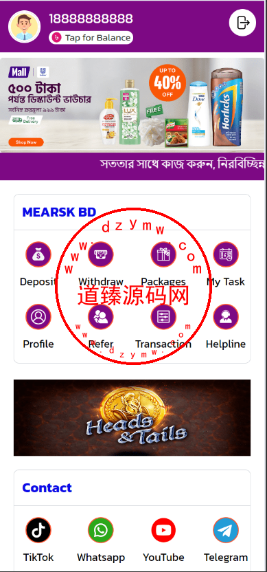 最新海外超市共享投资理财源码-道臻源码网