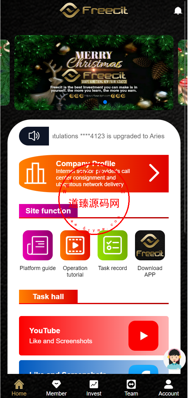 二开海外版任务点赞系统/TIKTOK脸书任务平台/金币兑换系统/前端VUE源码-道臻源码网