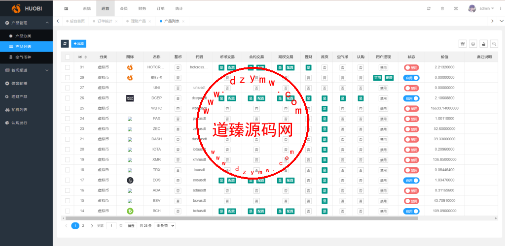 新版多语言交易所系统/合约期权交易所/理财认购矿机插图14 新版多语言交易所系统/合约期权交易所/理财认购矿机插图14