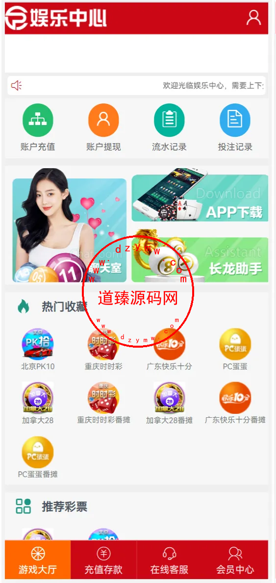 番摊玩法源码完美运营/全系统彩/无限加彩-道臻源码网