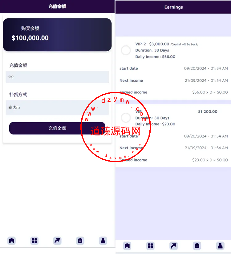 13国语言海外投资理财源码/支持自定义产品投资理财源码插图2