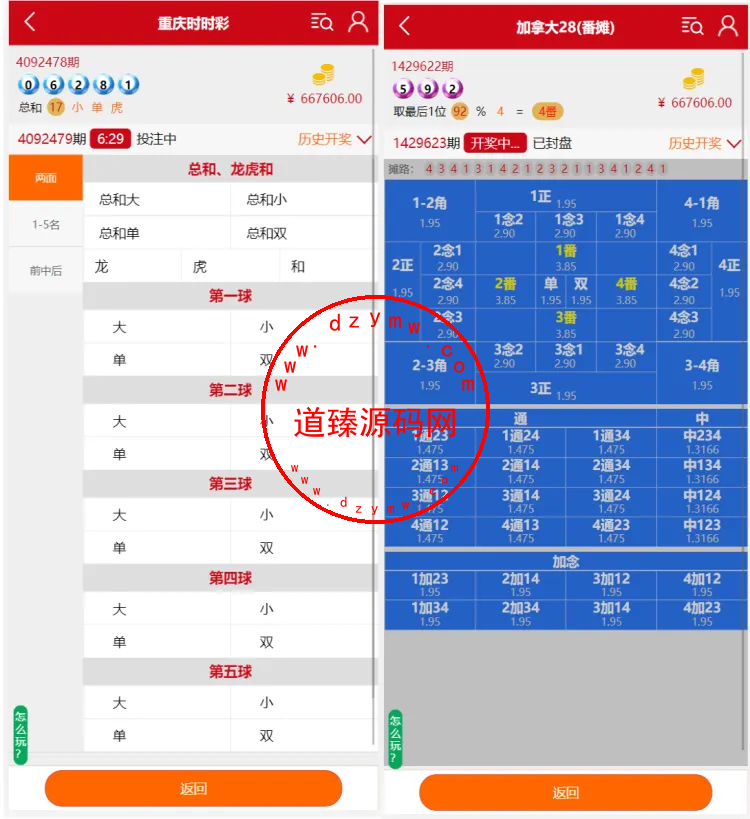番摊玩法源码完美运营/全系统彩/无限加彩插图2