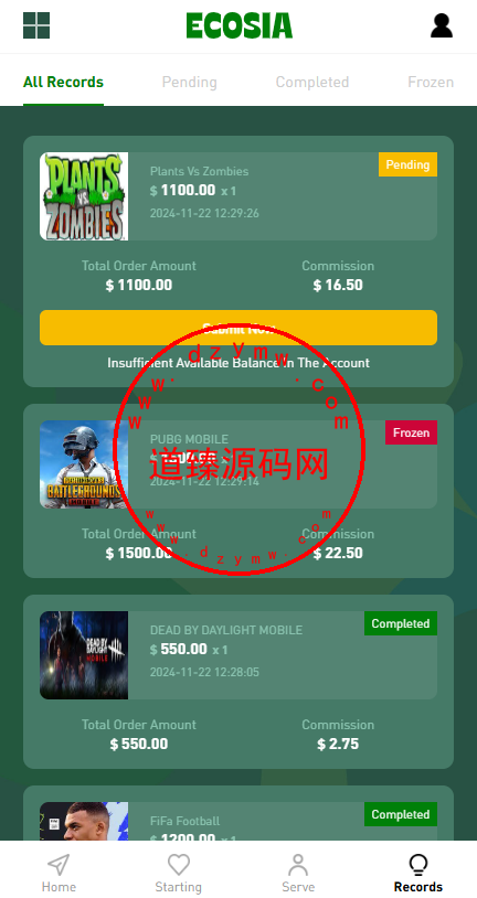 单语言海外APP刷单系统/连单设置/重置任务插图3