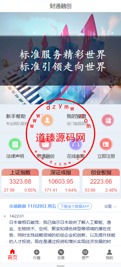 财通融创/股票投资/新股申购/T+N模式/沪深指数-道臻源码网