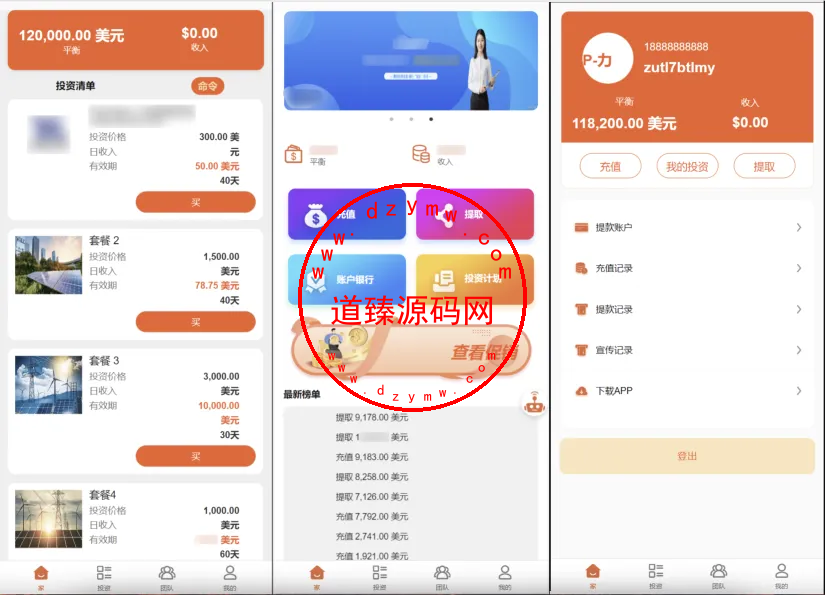 海外电力能源共享投资理财源码/投资理财源码-道臻源码网