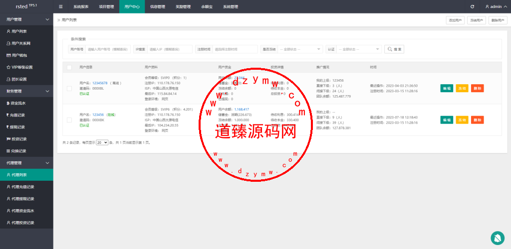 四国语言资金盘源码/vue全开源插图19