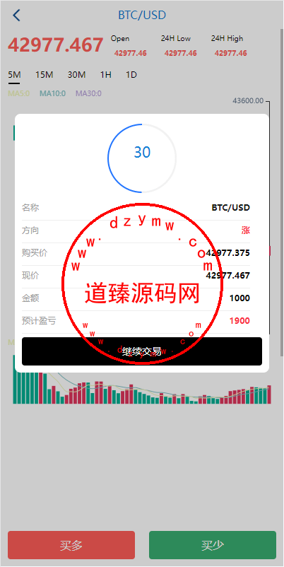 海外多语言微盘系统/虚拟币秒合约微交易/前端uniapp插图5