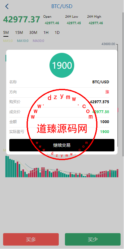 海外多语言微盘系统/虚拟币秒合约微交易/前端uniapp插图7