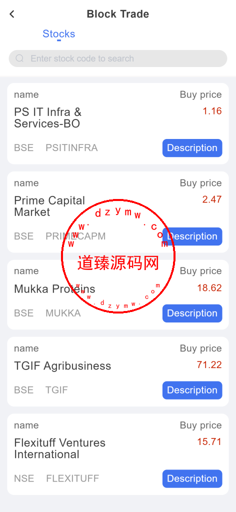 全新java印度股票/独立代理后台/全开源插图1