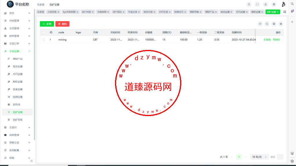 全开源Coming多语言交易所系统源码/合约/币币/质押生息/盲盒/H5PC双端插图33