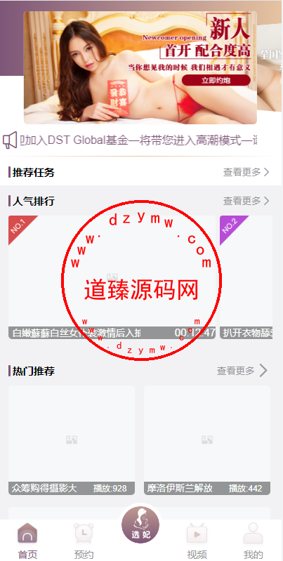 前端vue版空降约炮同城任务源码/空降任务系统cai/带控完美运营-道臻源码网