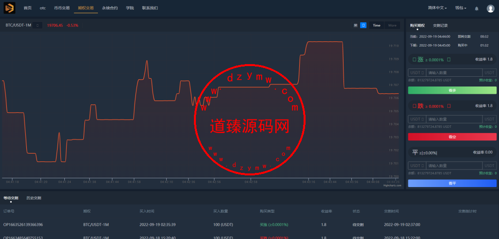 全新多语言区块链交易所源码/期权交易/申购/币币秒合约交易所插图11