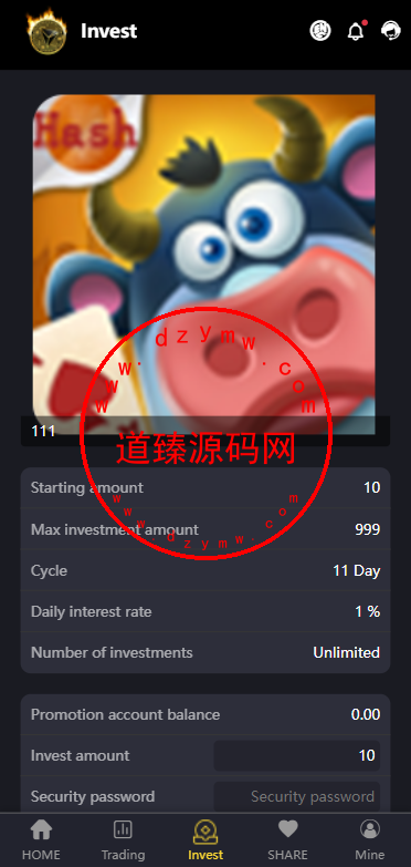 TRX投资源码 /区块链源码/投资理财/多语言插图4