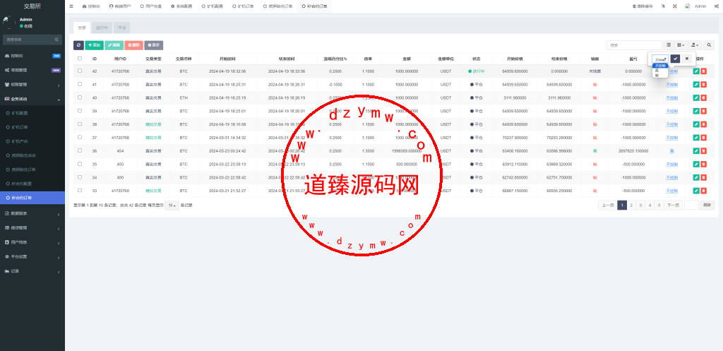多语言DAPP交易所系统/秒合约交易/借贷/AI量化插图18