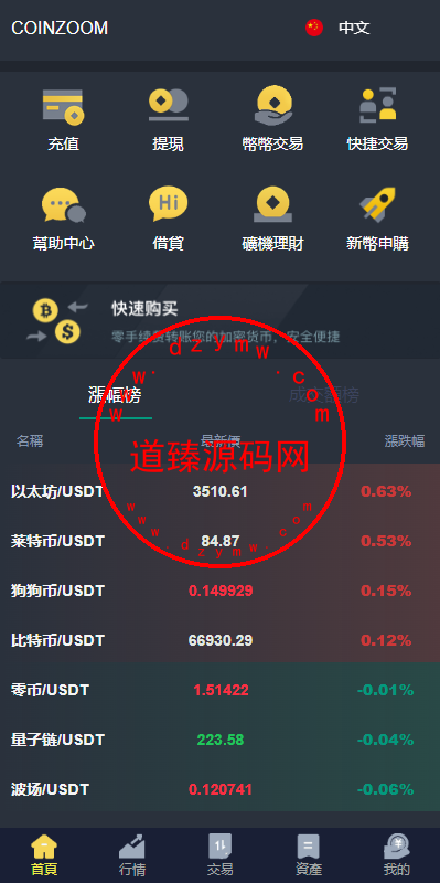新版UI交易所系统/海外微盘系统/币币合约期权交易源码插图1