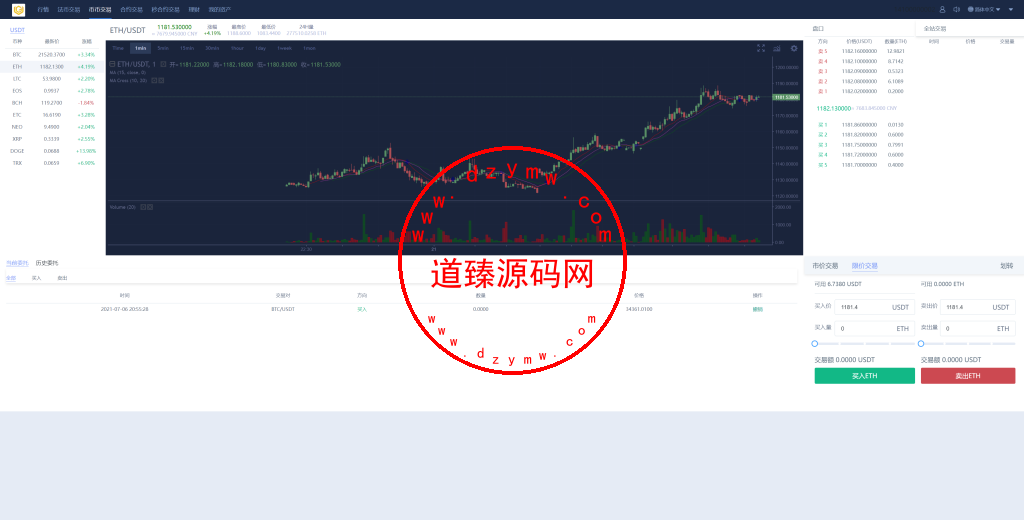 多语言交易所系统/币币交易/秒合约交易所/PC端VUE/手机端uniapp插图10