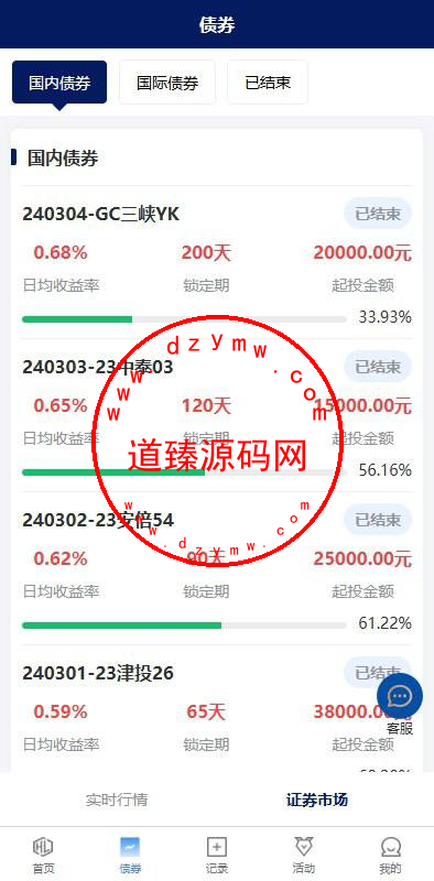 股票债券投资理财系统/贷款/投资收益计算/前端uniapp插图6