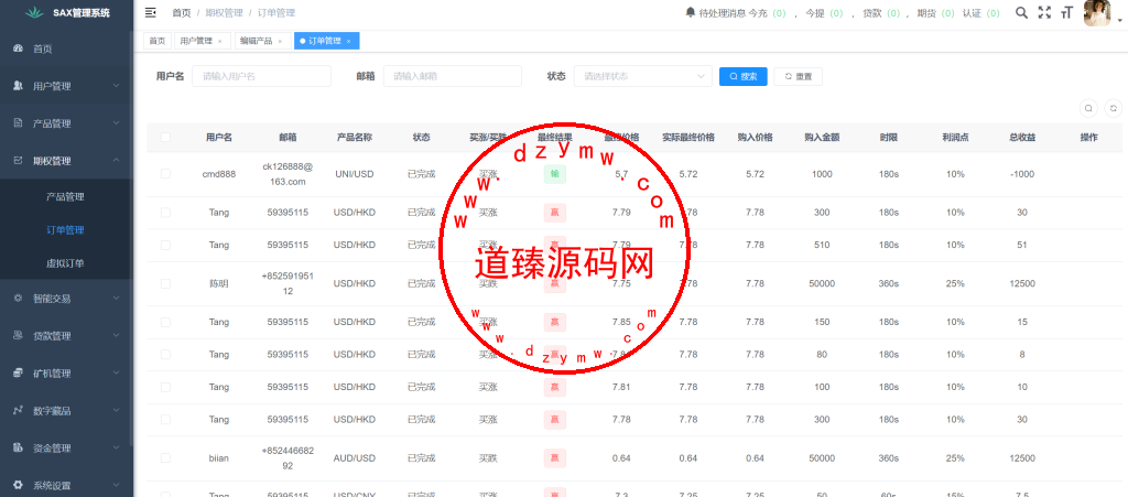 欧美风格交易所/合约/黄金ai智能交易/矿机理财/六级代理/平台用户转账插图24