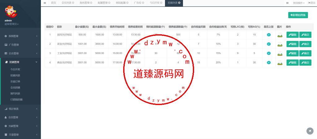 区块猪理财源码/光碳家园/带游戏/区块链投资/光伏发电投资源码/理财源码插图13