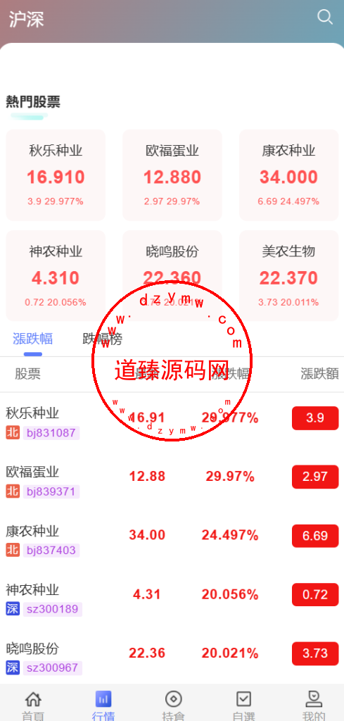 渐变色股票/A股/沪深股票/上证指数/大宗交易/新股申购/货币转换插图2