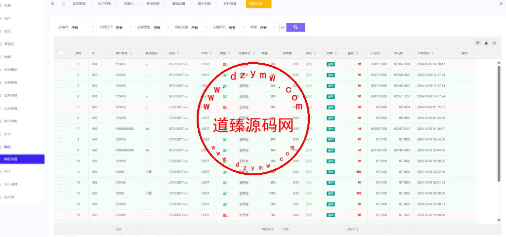 ST7外汇系统/精仿ST7/合约/期权/跟单/钱包划转/理财插图36