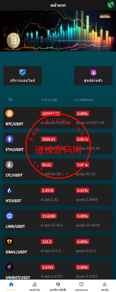 全新二开多语言/泰语微盘系统/虚拟币微交易源码/秒合约交易/余额宝/VIP模式插图1