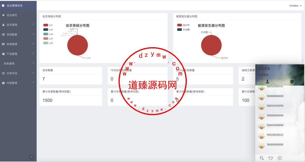 GRC晶盒能源云算力矿机理财系统/Grcnyst云算力矿机/云算力矿机/余额宝/虚拟币交易/前端html+后端PHP插图6