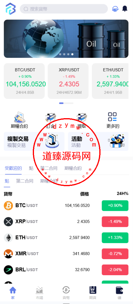 海外多语言交易所/期权/合约/现货/跟单/闪兑/矿机投资插图