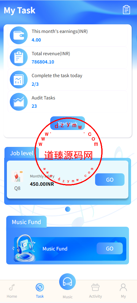 多语言音乐刷单/vip等级/任务限制/音乐基金/三级返佣插图1