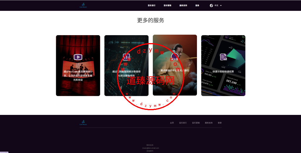 海外多语言音乐刷单落地页/手机PC 自适应插图12
