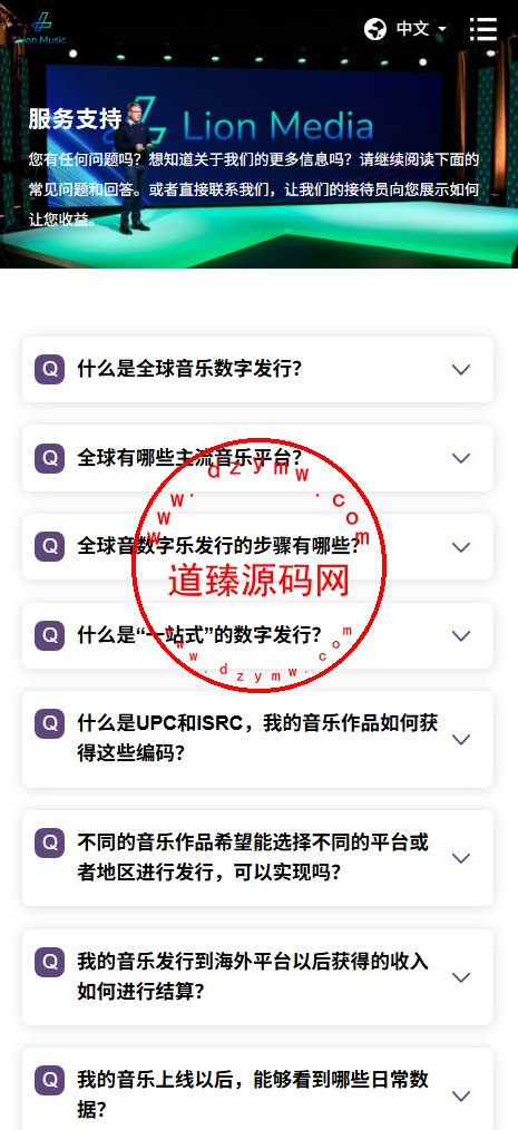 海外多语言音乐刷单落地页/手机PC 自适应插图7