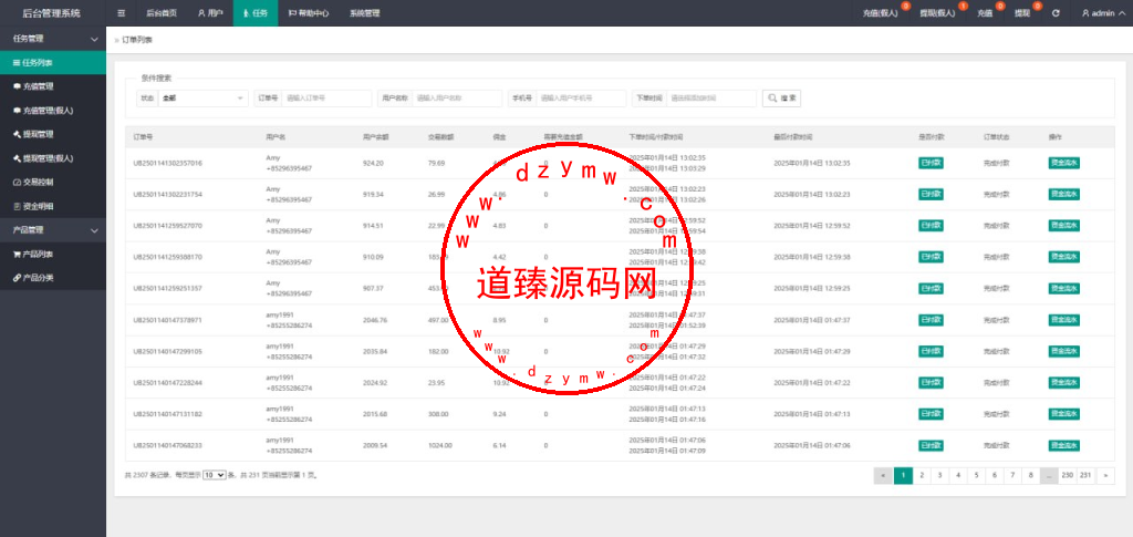 八国语言tiktok刷单抢单系统/真假人/订单重置插图12