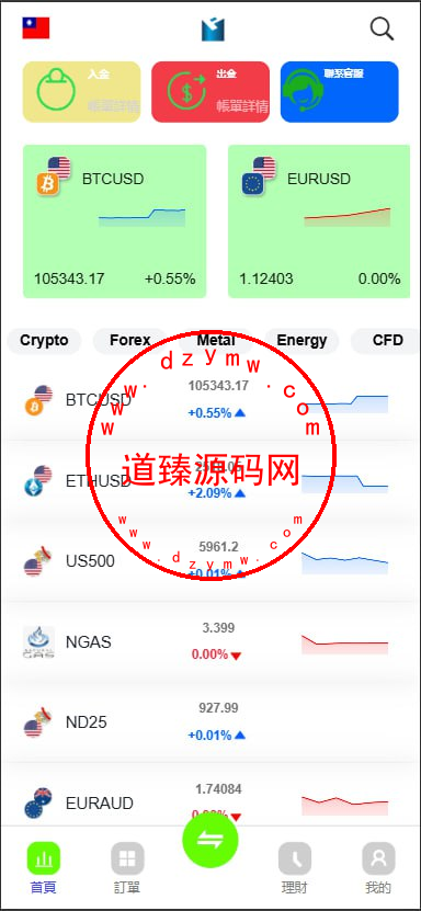 新版多语言st5外汇系统源码/多语言精仿st5美股交易/电脑手机unaipp-道臻源码网