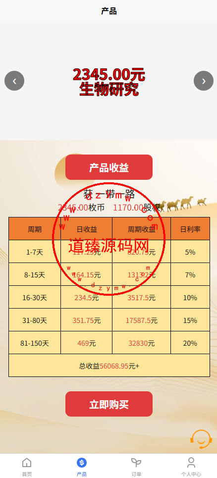 一带一路投资理财源码/前端uniapp全开源/定期投资插图4