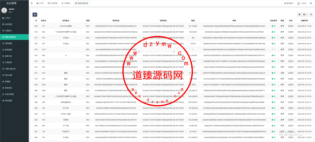 运营版多语言dapp挖矿盗u/授权支持bsc和trx和eth/支持归集质押/代理后台/前端Uniapp全开源插图13