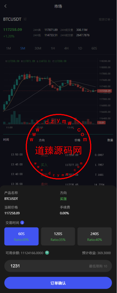 全新海外多语言JAVA微盘系统/秒合约/虚拟货币/禁止下注/私信消息通知/Vue全开源插图6